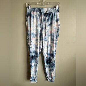 Shosho Tie-Dye Pants in Blue and Pink